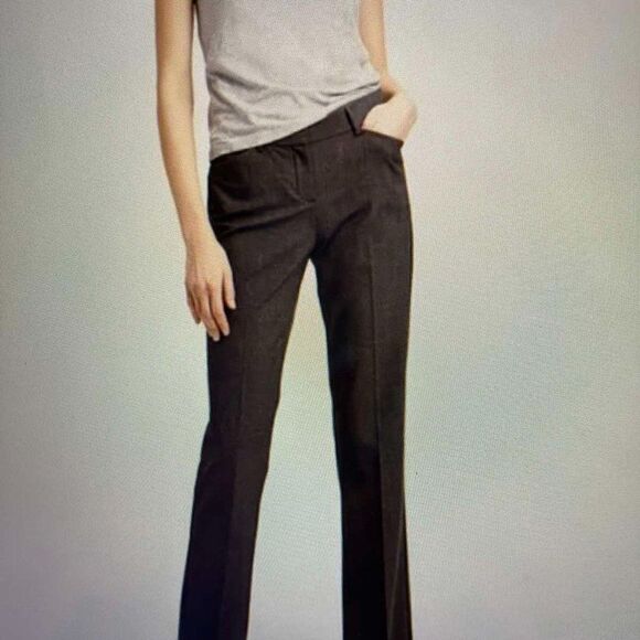 NWT Classic Theory Charcoal Gray Max 2 Urban Mid Rise Trousers Size 8 - Picture 1 of 15